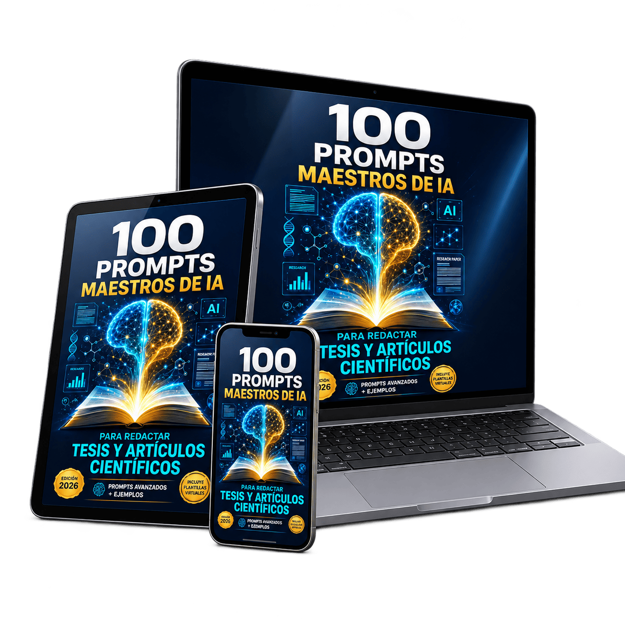 100 Prompts Maestros de IA para Tesis y Artículos Científicos